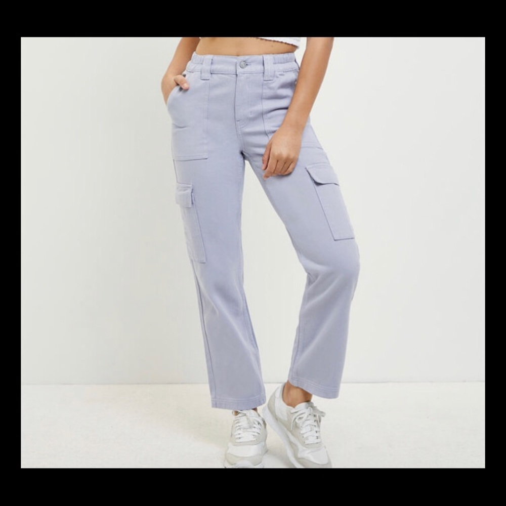 pacsun lilac cargo jeans